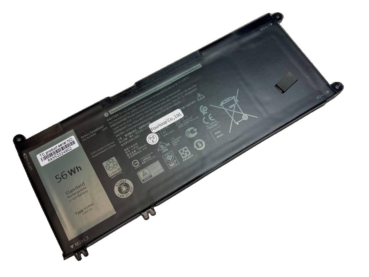 V1p4c 7.6V 56Wh dell  PC  純正  ノートパソコンバッテリー