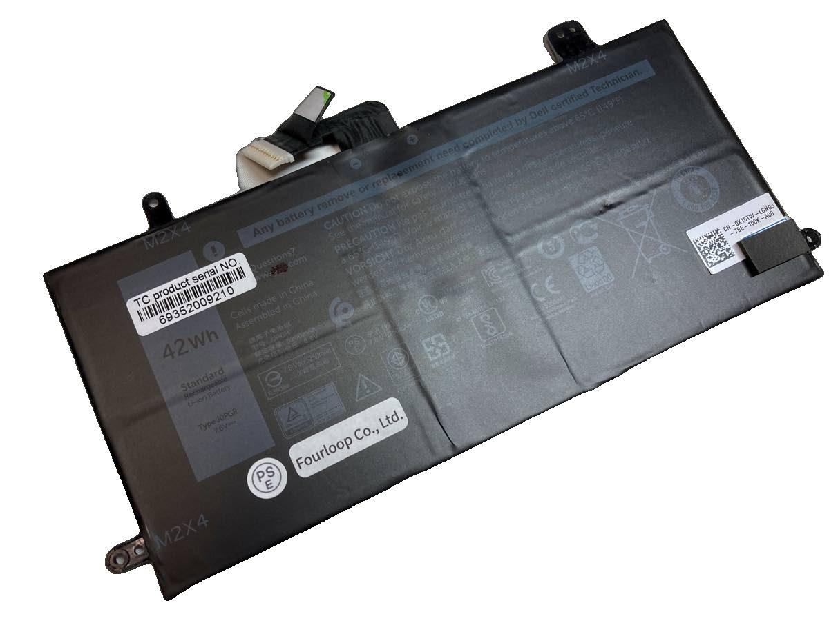 J0pgr 7.6V 42Wh dell  PC  純正  ノートパソコンバッテリー