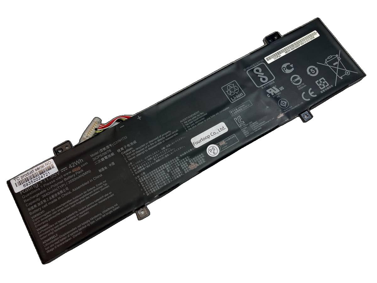 C31n1733,11.55V,asus,ノート,PC,パソコン,純正,バッテリー,電池