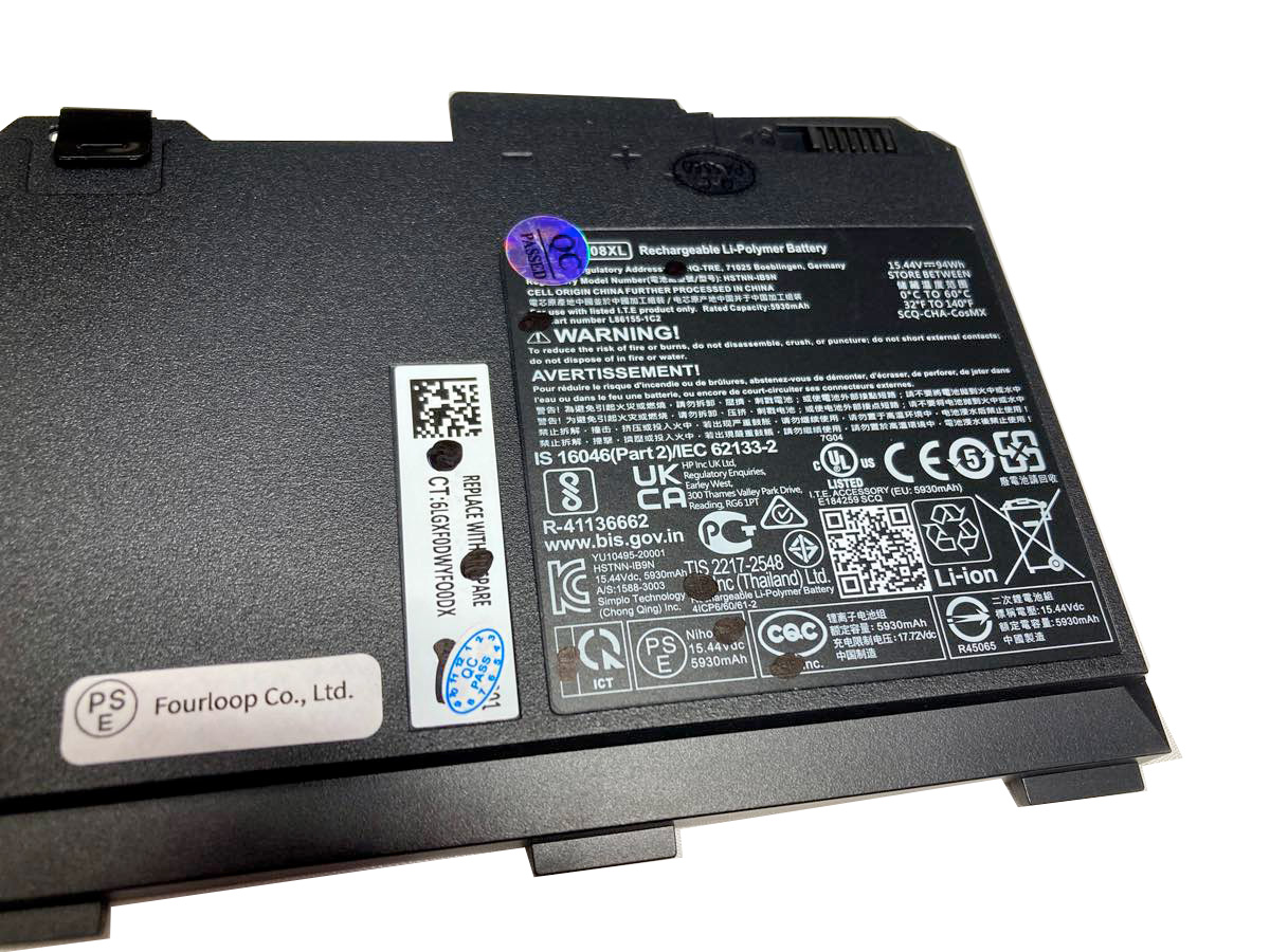 Zbook,fury,17,g8-4a6a9ea,15.44V,hp,ノート,PC,パソコン,純正,バッテリー,電池
