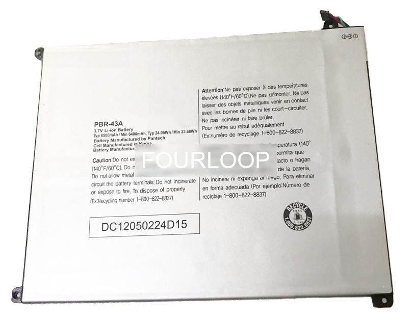 Pbr-43a 3.7V 24.05Wh other  PC  純正  ノートパソコンバッテリー