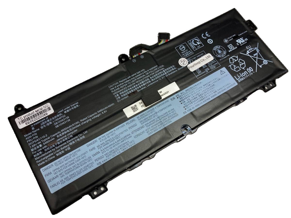 Ideapad flex 5 cb 13itl6-82m7001vge 7.68V 51Wh lenovo  PC  純正  ノートパソコンバッテリー