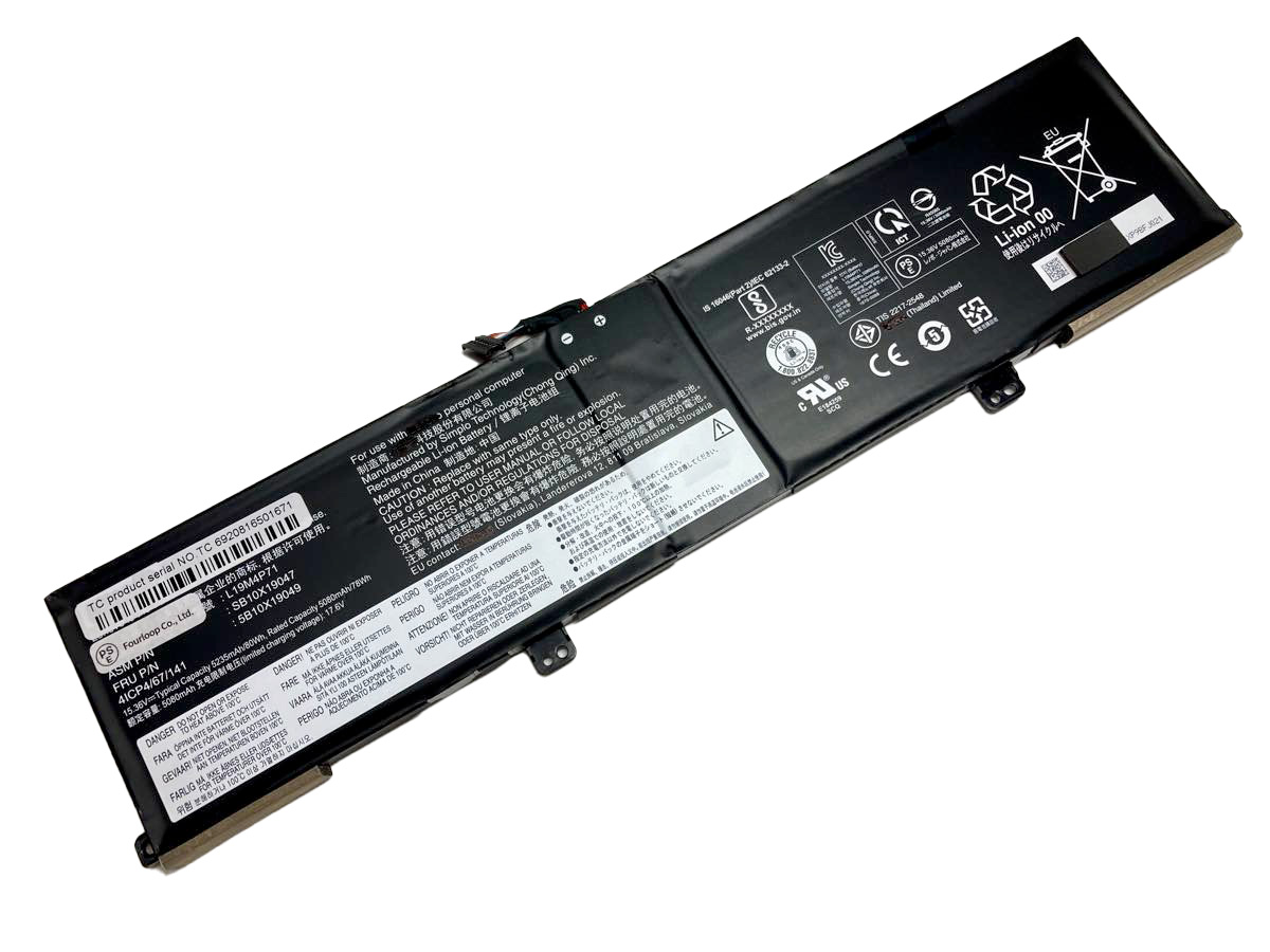 L19c4p71 15.36V 80Wh lenovo  PC  純正  ノートパソコンバッテリー