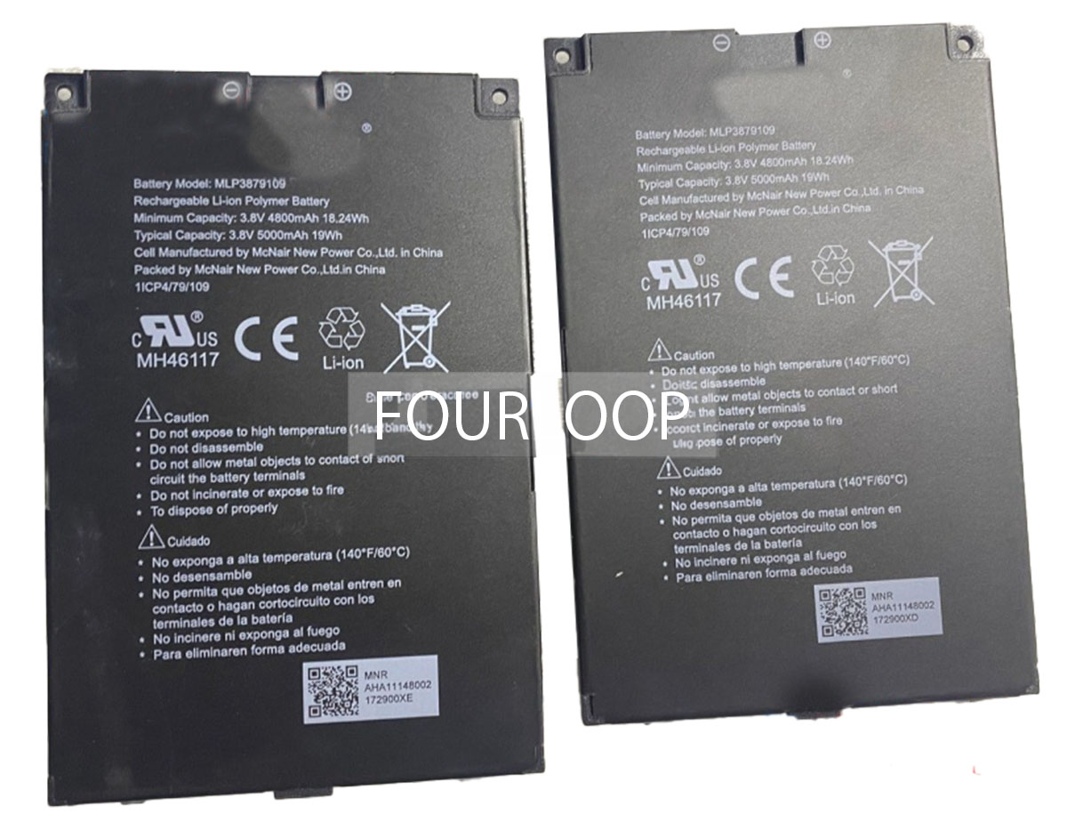 Mlp3879109 3.8V 18.24Wh mcnair  PC  純正  ノートパソコンバッテリー
