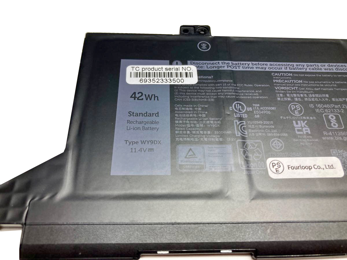 Wy9dx,dell,ノート,PC,パソコン,純正,バッテリー,電池
