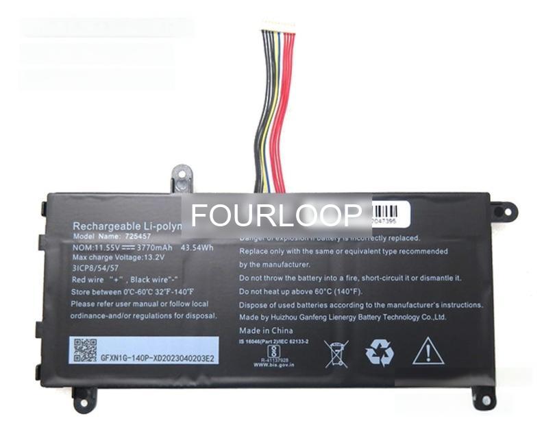 725457 11.55V 43.54Wh rtdpart  PC  純正  ノートパソコンバッテリー