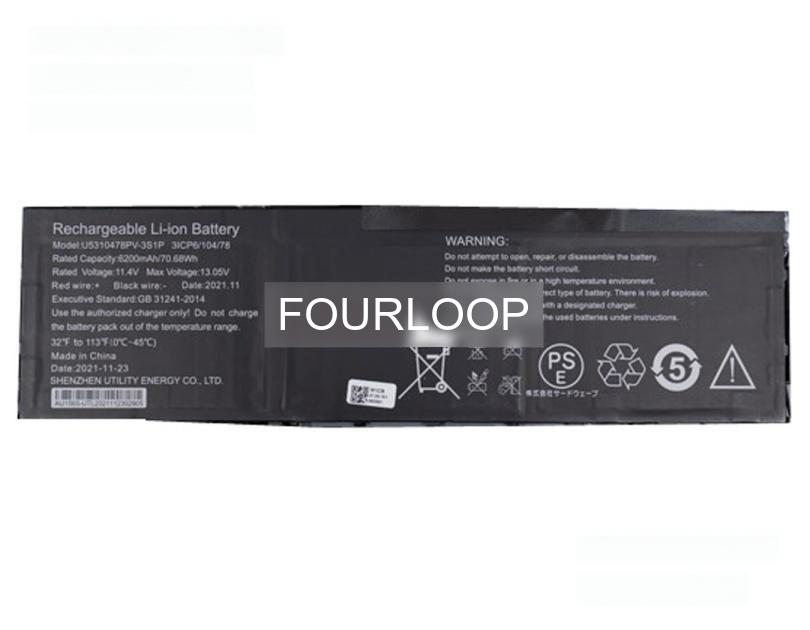 U5310478pv-3s1p 11.4V 70.68Wh rtdpart  PC  純正  ノートパソコンバッテリー